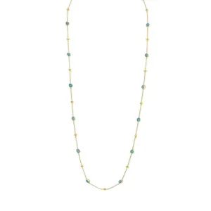 Crystal Opal Station Necklace