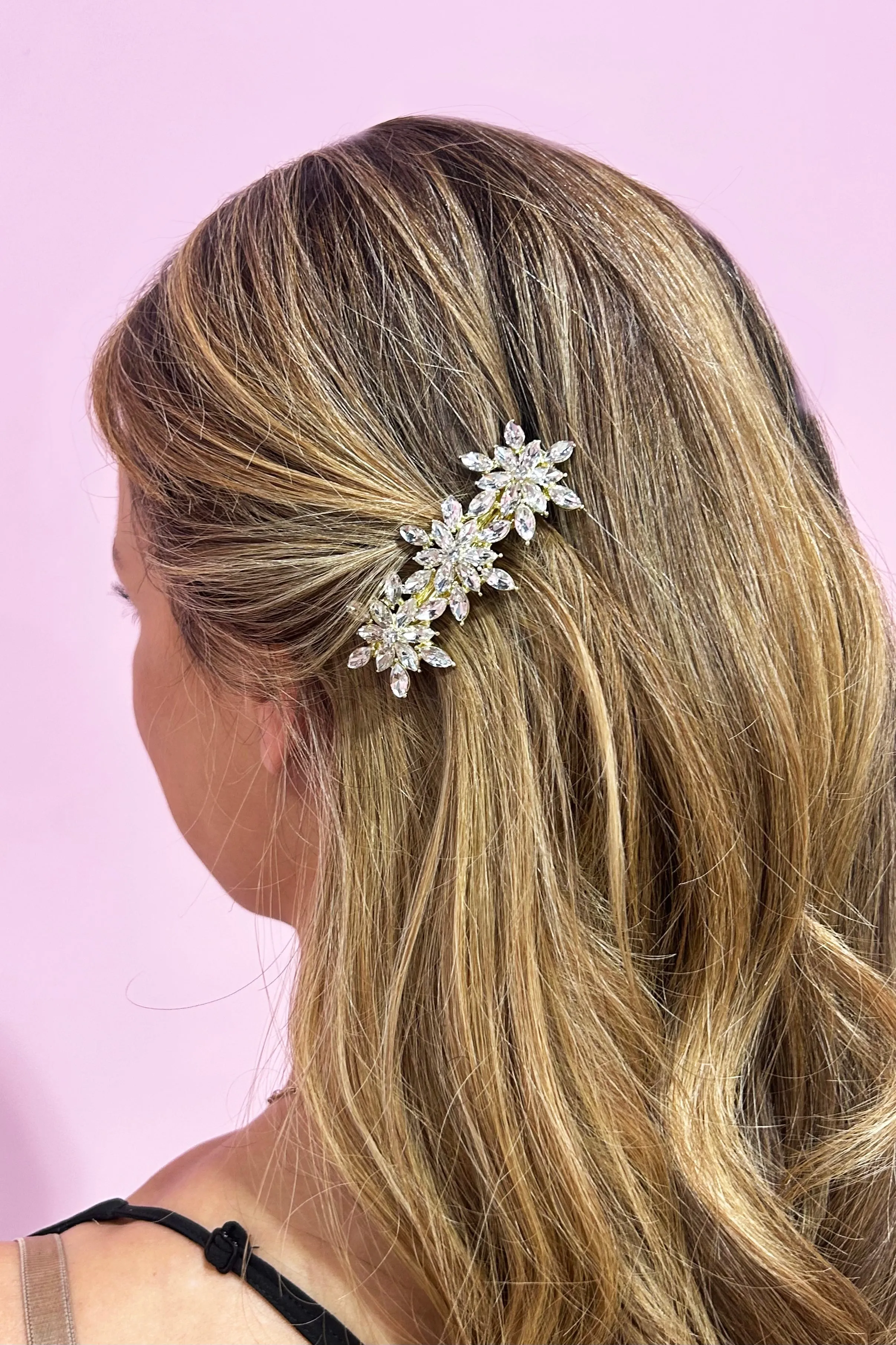 Crystal Starburst Barrette