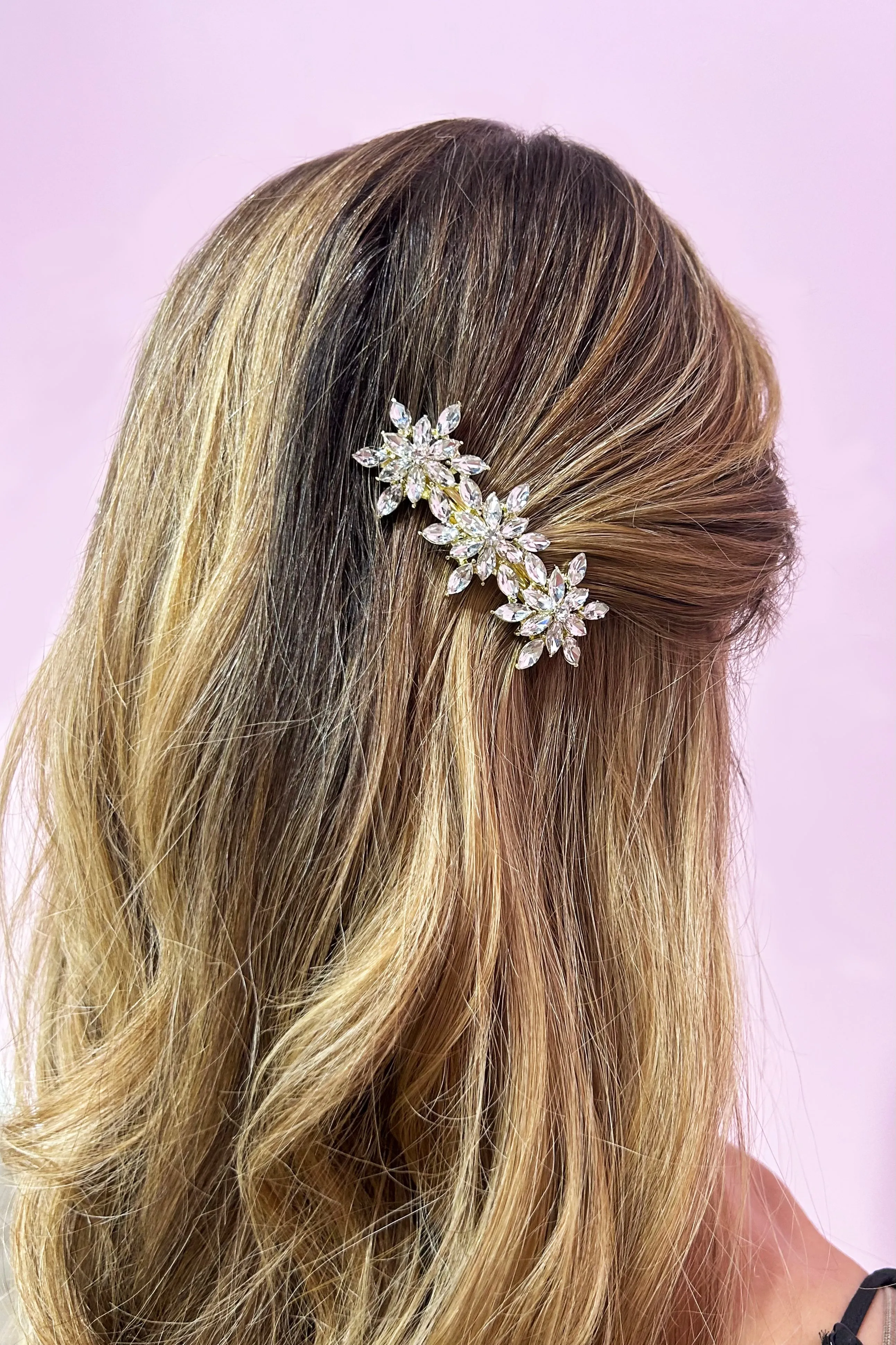 Crystal Starburst Barrette