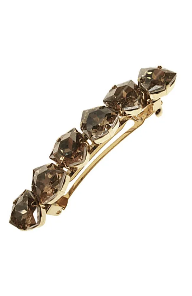 Crystal Teardrop Barrette