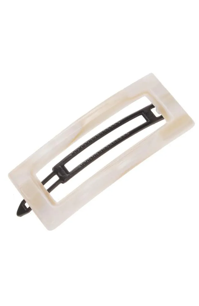 Cutout Rectangle Plastic Tige Boule Barrette - Classic