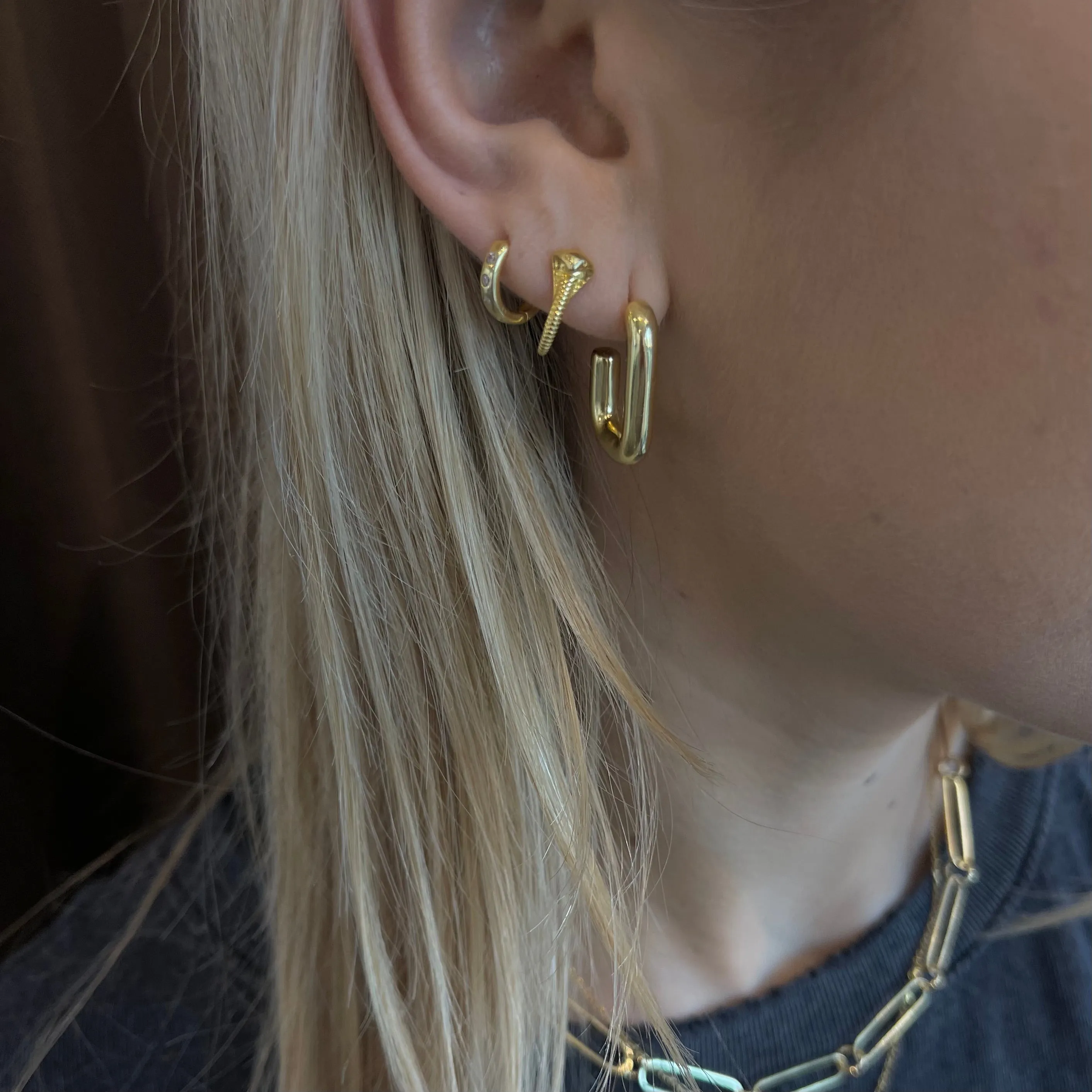 Daphne Gold Hoops