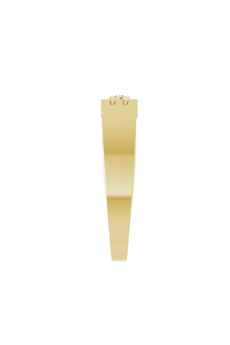 Diamond Love Ring - 14k Yellow Gold