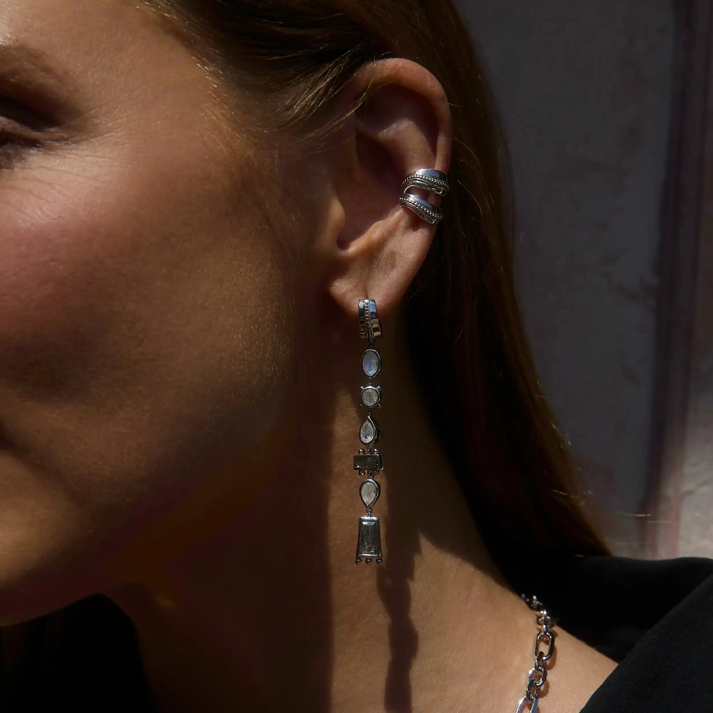 Earth Goddess Talisman Drop Earrings
