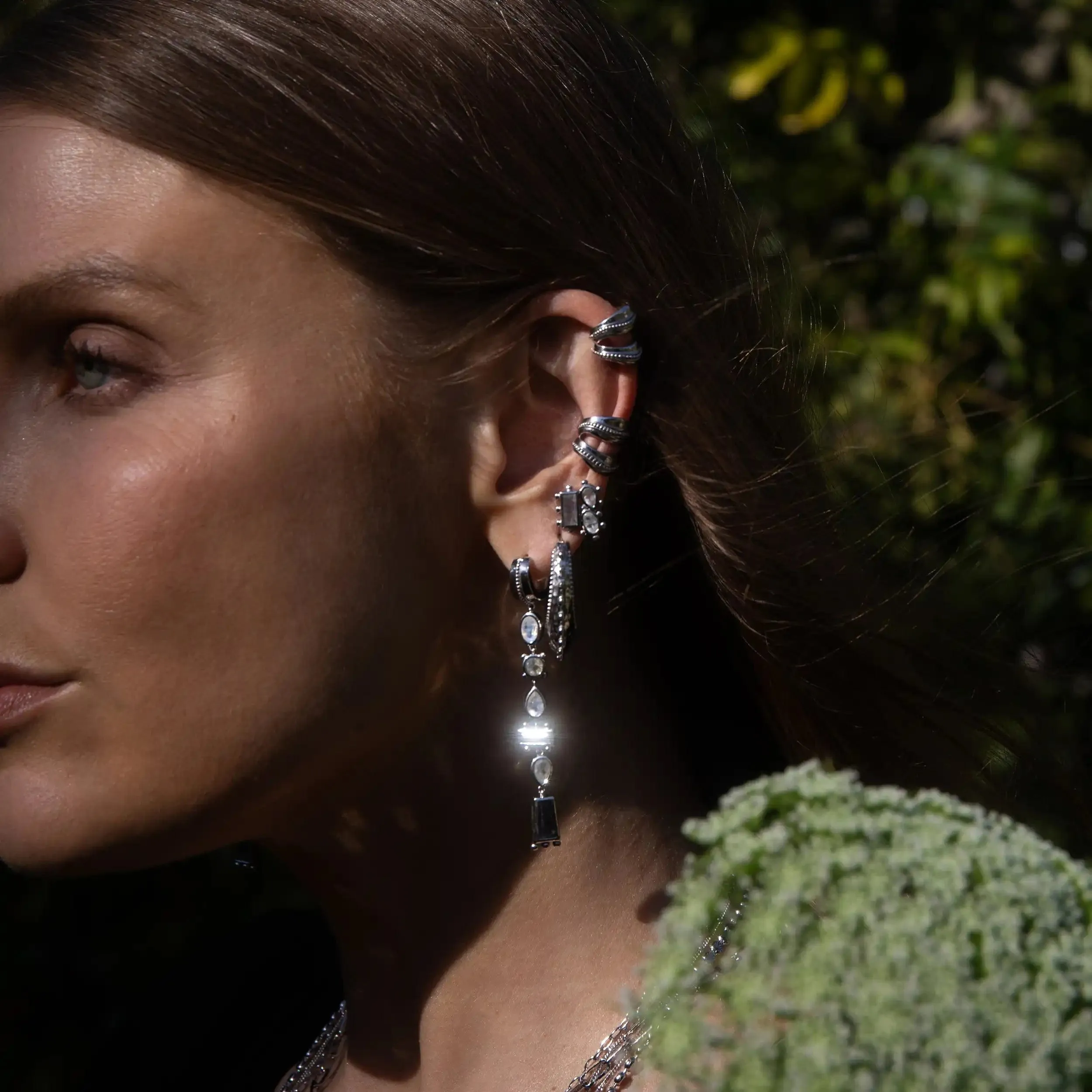 Earth Goddess Talisman Drop Earrings