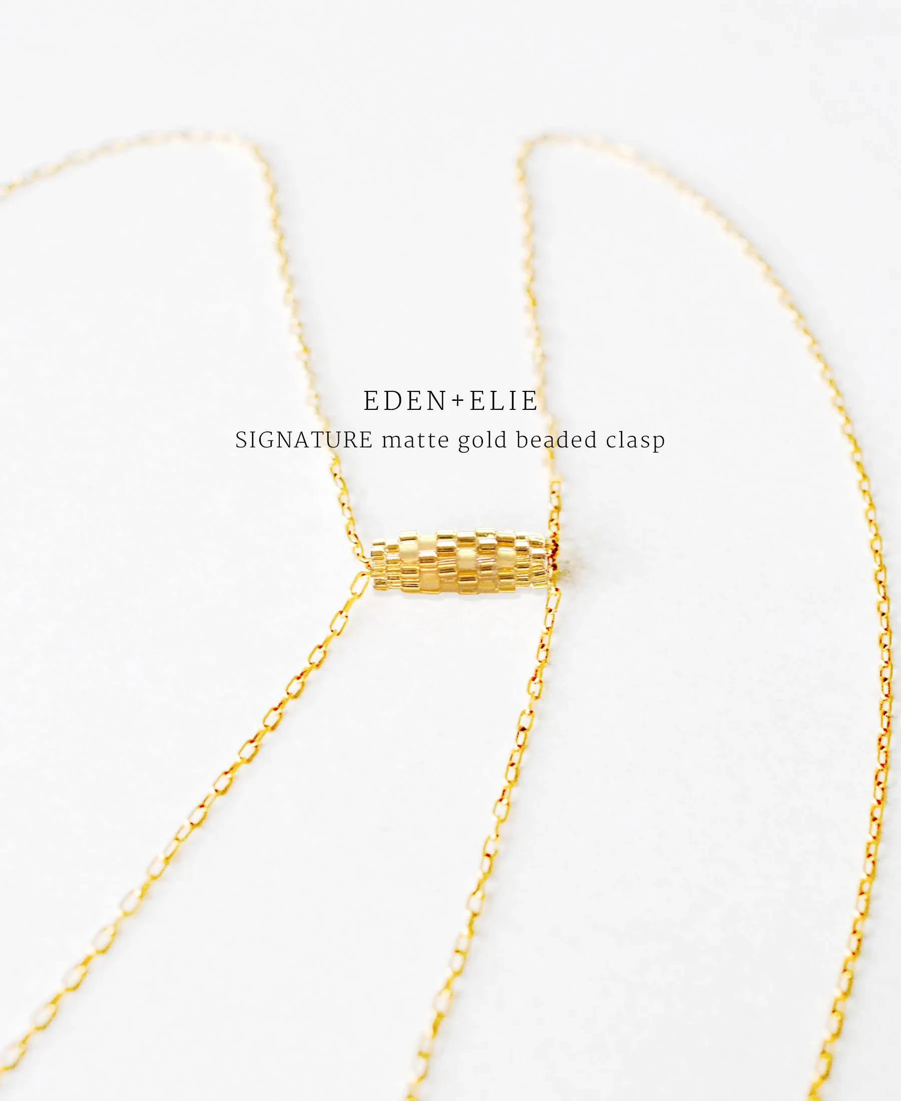 EDEN   ELIE Mother-Daughter twinning necklaces set - emerald green