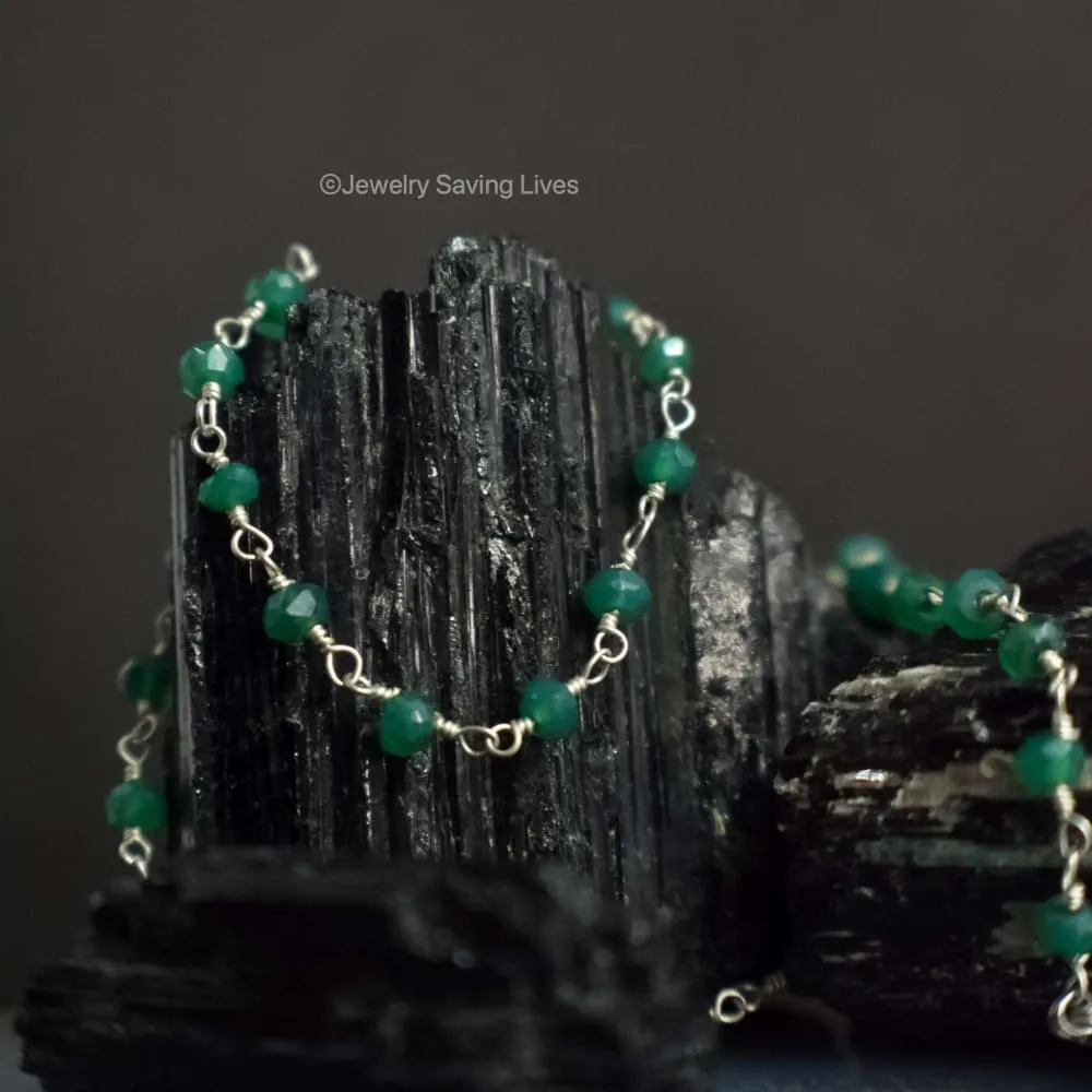 Emerald Beaded Necklace