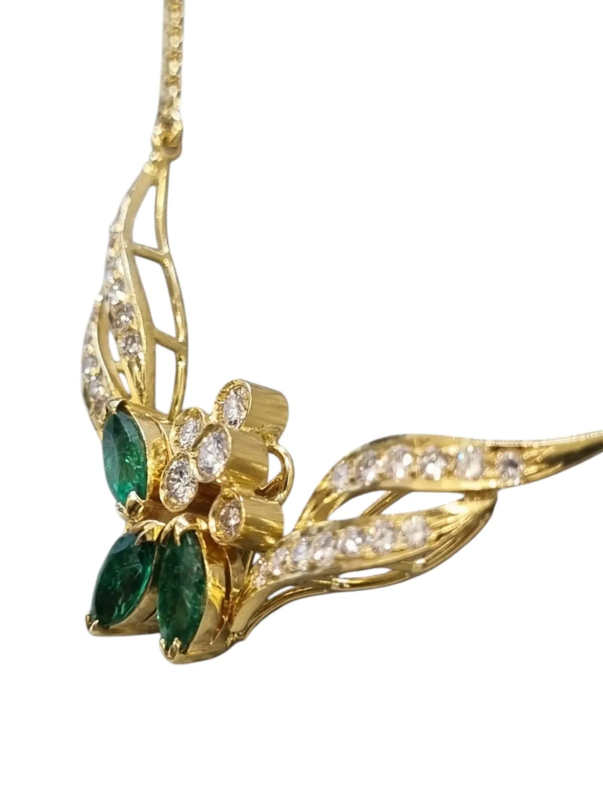 Emerald Diamond Necklace