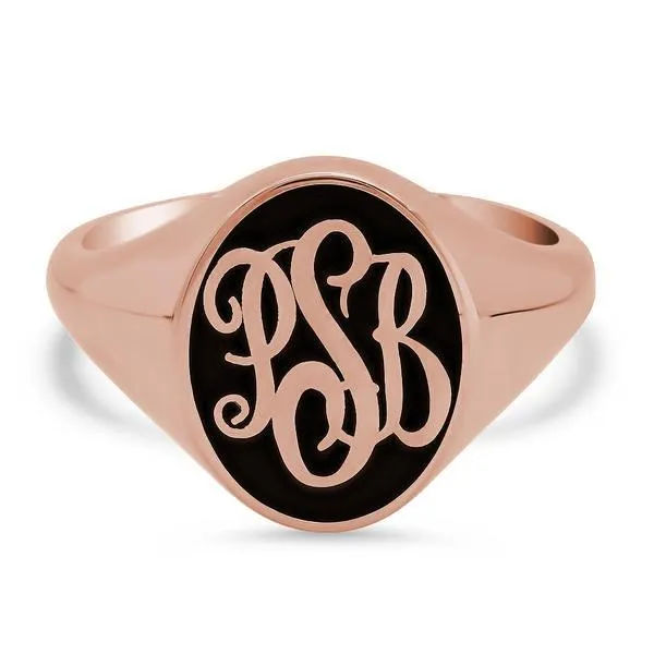 Enamel Signet Ring