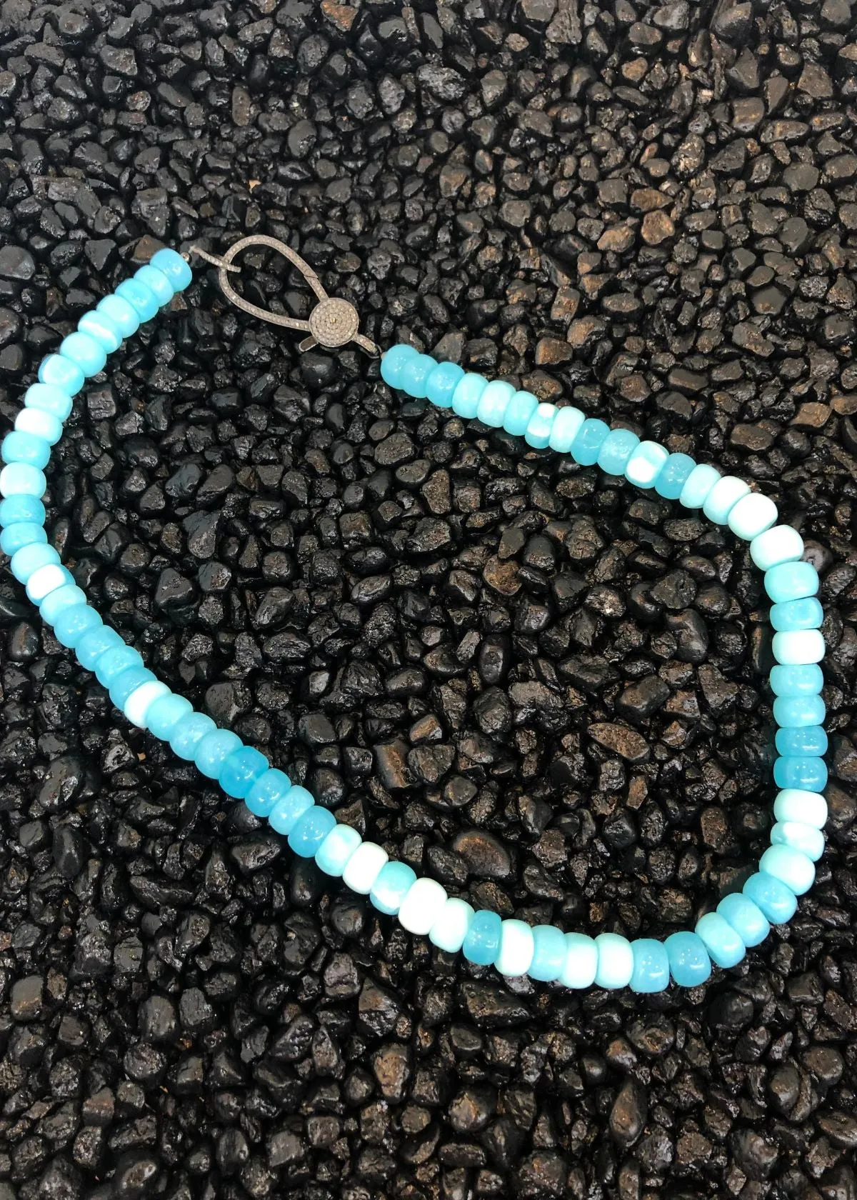 EVERGREEN COLLECTIONS Blue Opal Choker Necklace