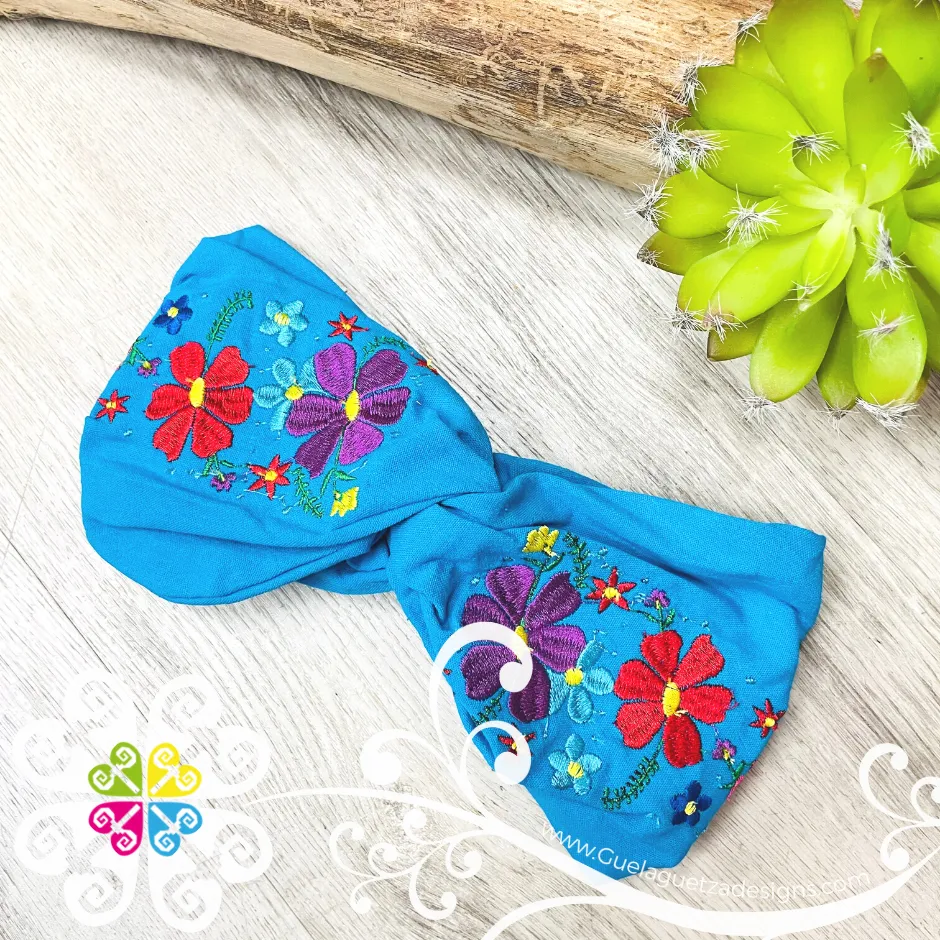 Floral Embroider Headwrap