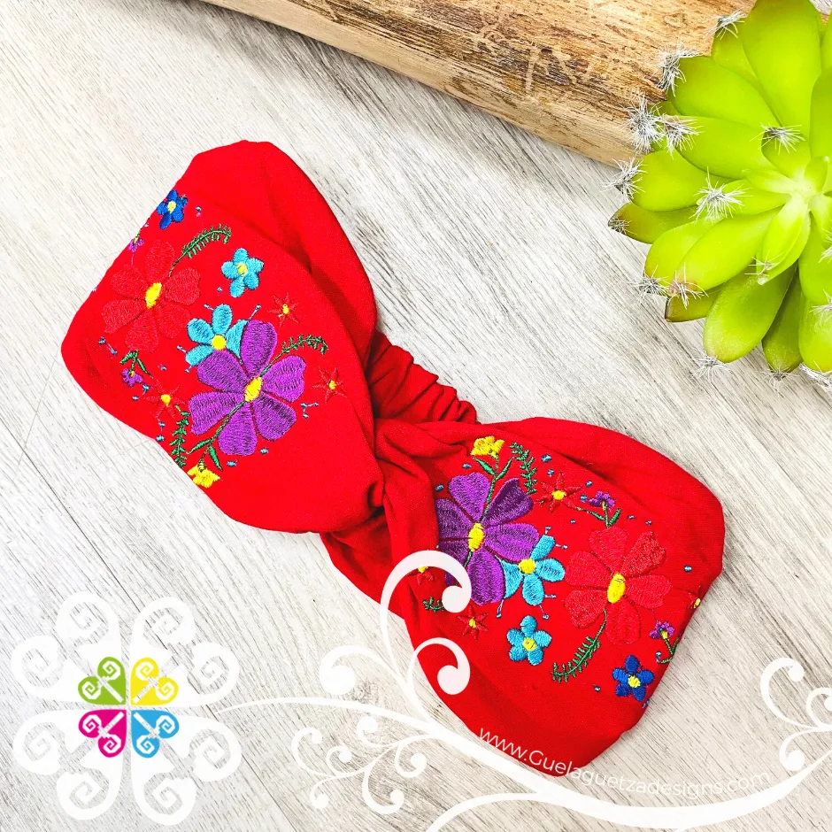 Floral Embroider Headwrap