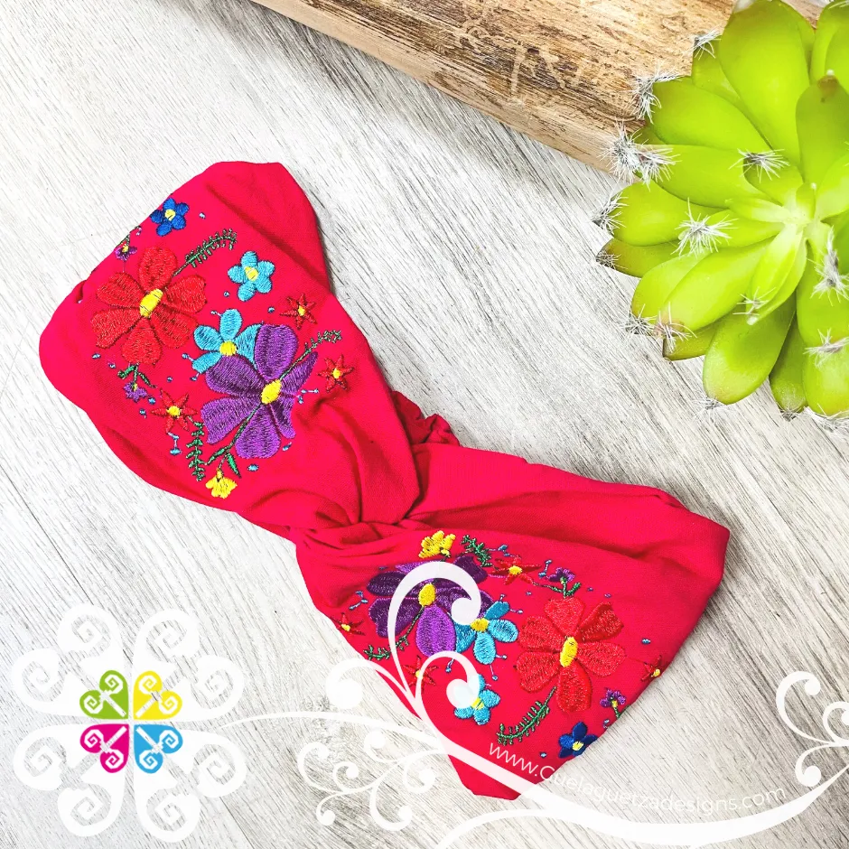 Floral Embroider Headwrap