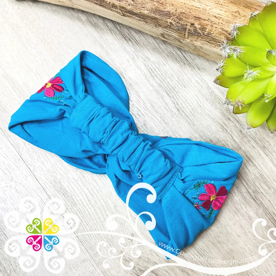 Floral Embroider Headwrap