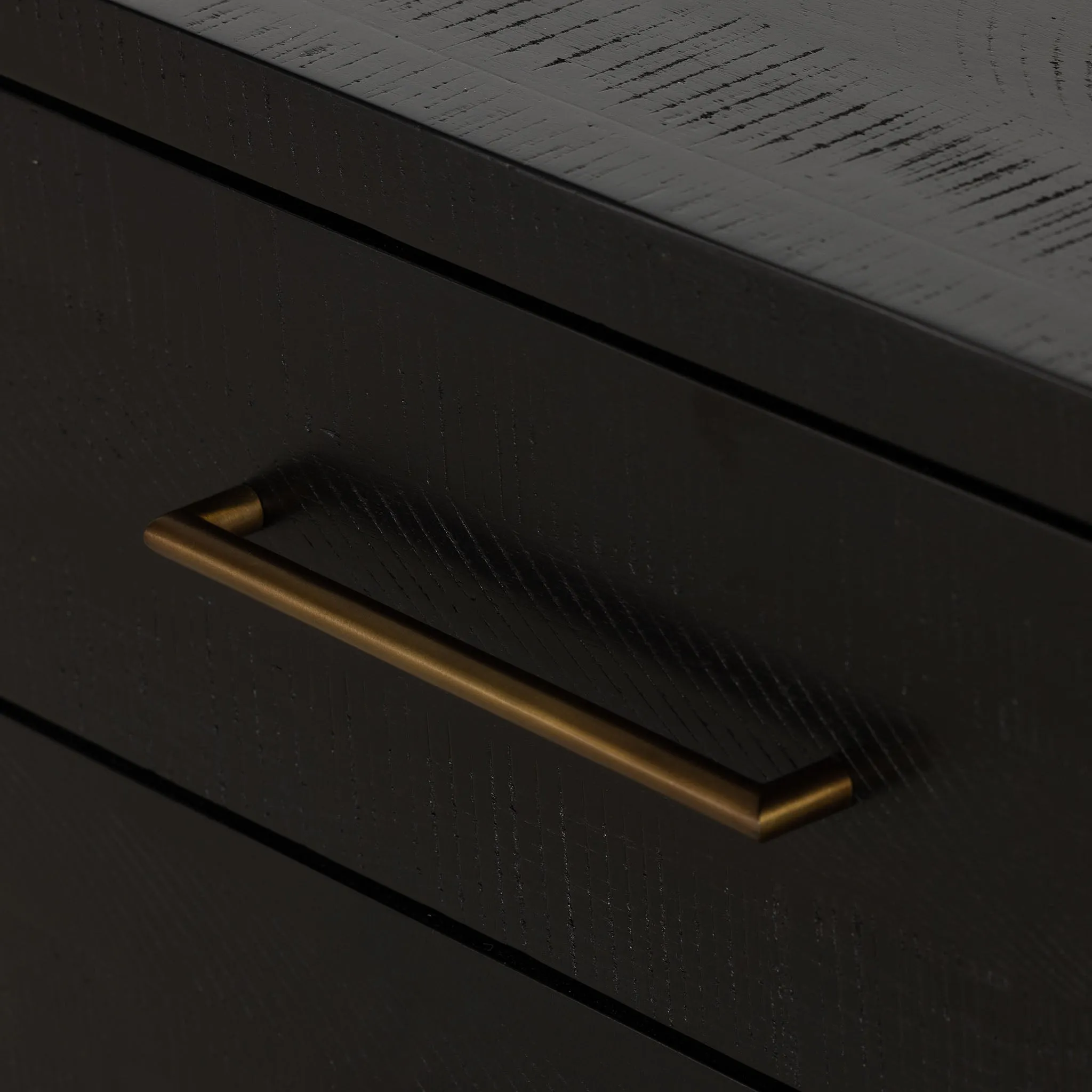Four Hands Suki Nightstand in Burnished Black