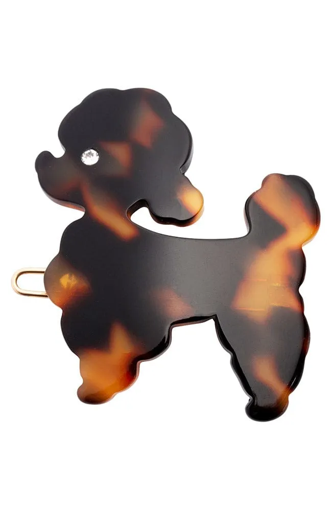 French Poodle Tige Boule Barrette