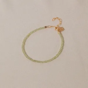 Galore Bracelet Birthstone September Peridot | Gold