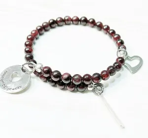 Garnet Bracelet (January)