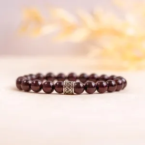 Garnet Gemstone Bracelet - Delara Collection