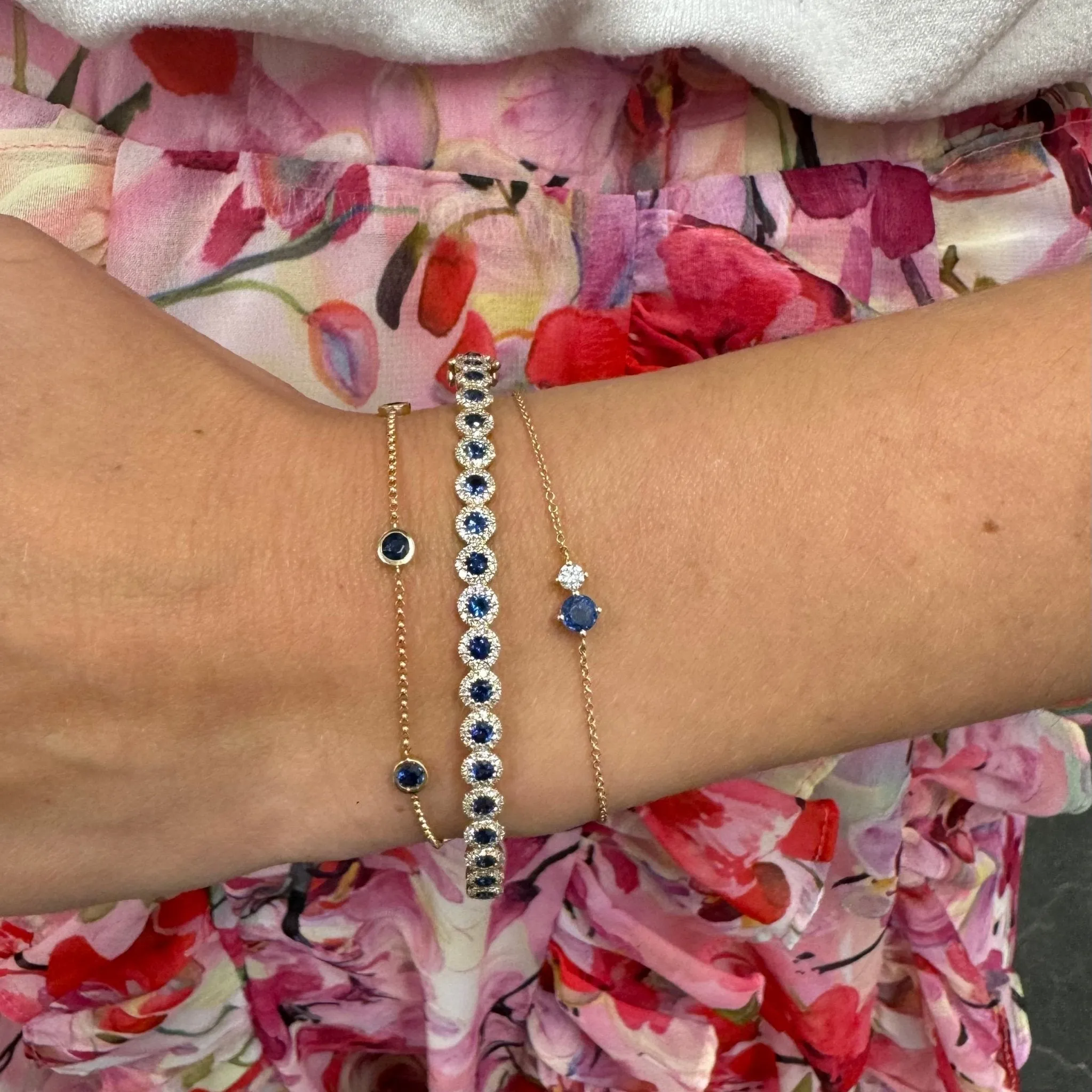 Gemstone & Diamond Duo Bracelet