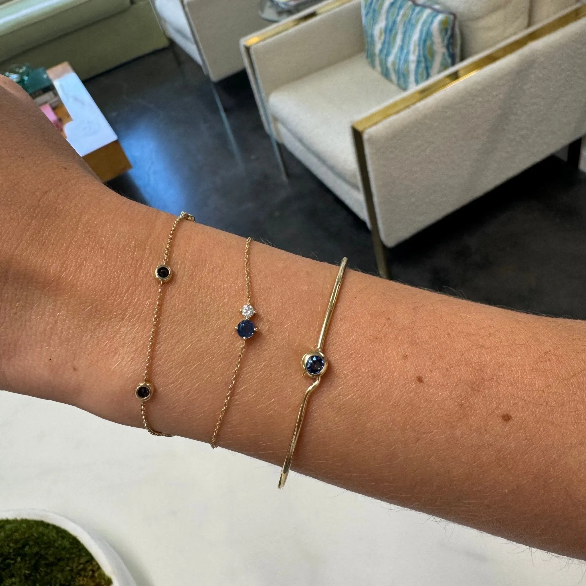 Gemstone & Diamond Duo Bracelet