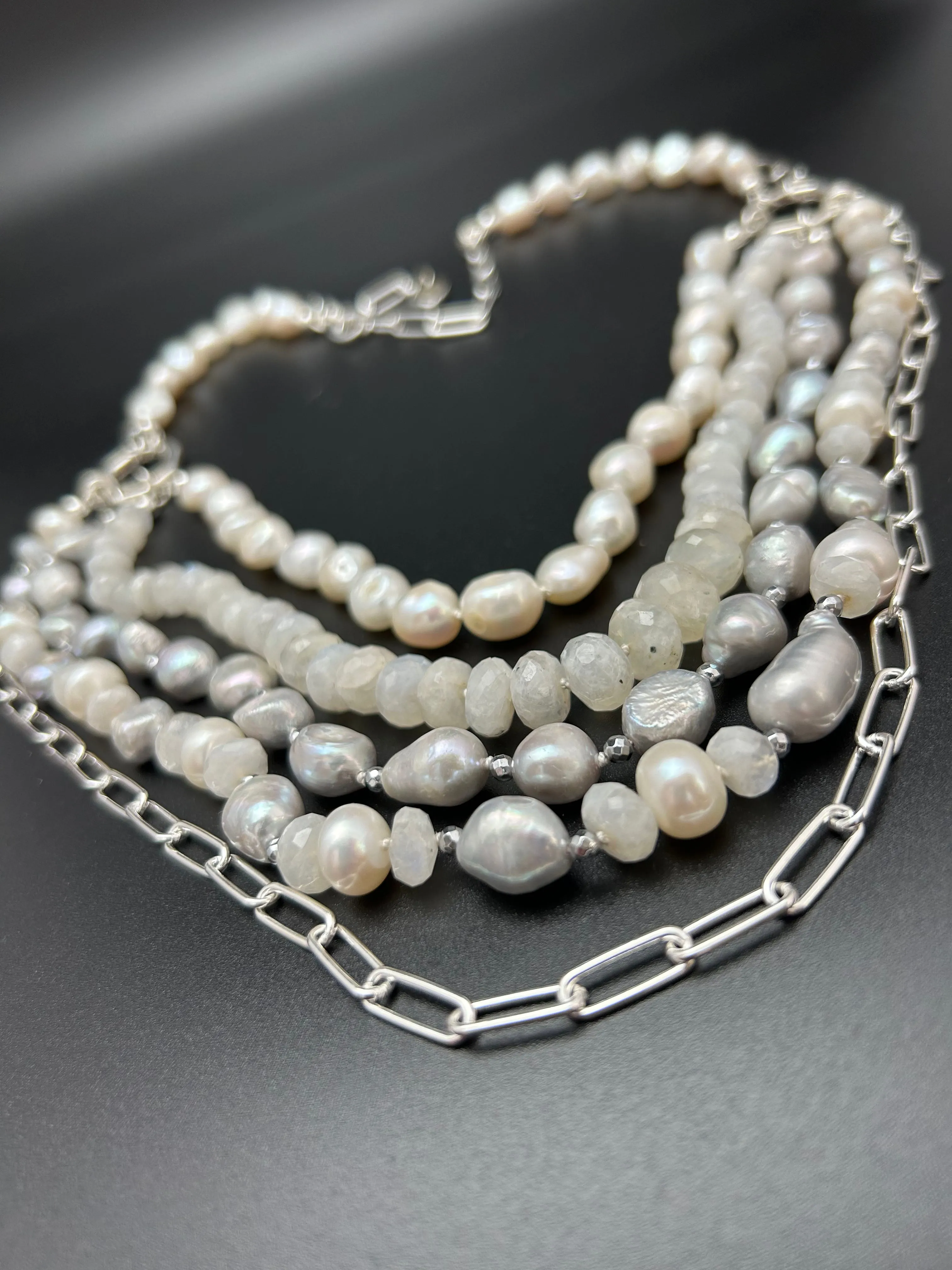 Gemstone Wedding Necklace | Bella - Donna