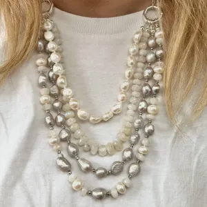 Gemstone Wedding Necklace | Bella - Donna