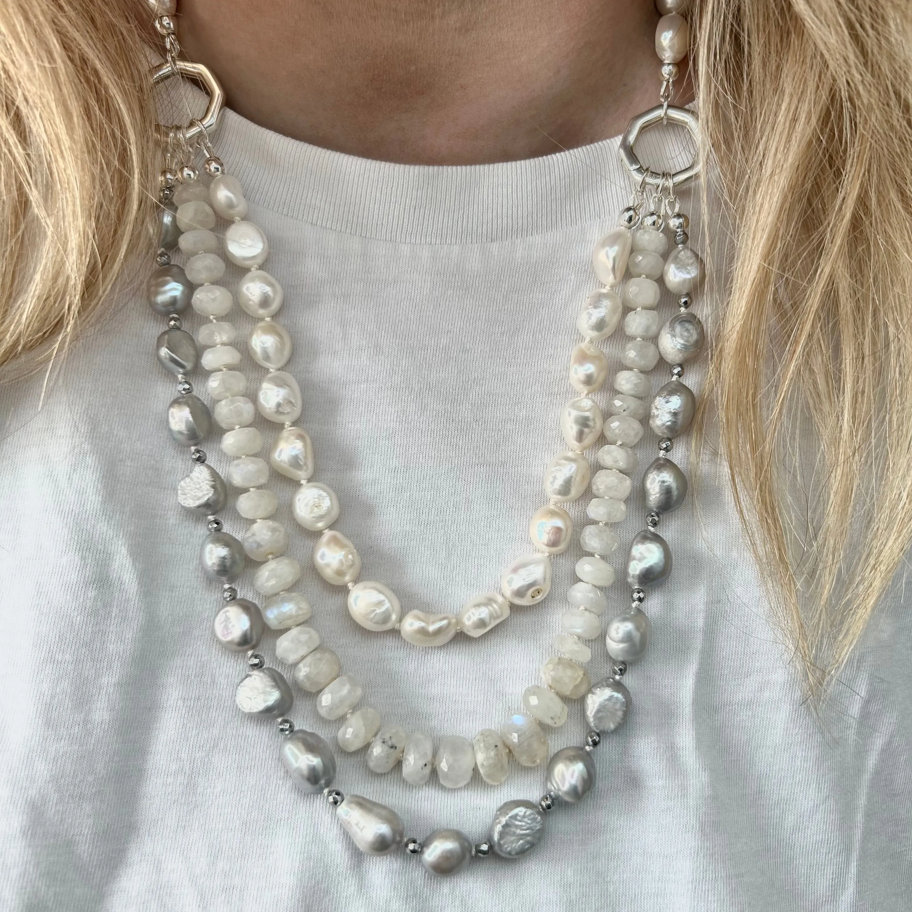 Gemstone Wedding Necklace | Bella - Donna