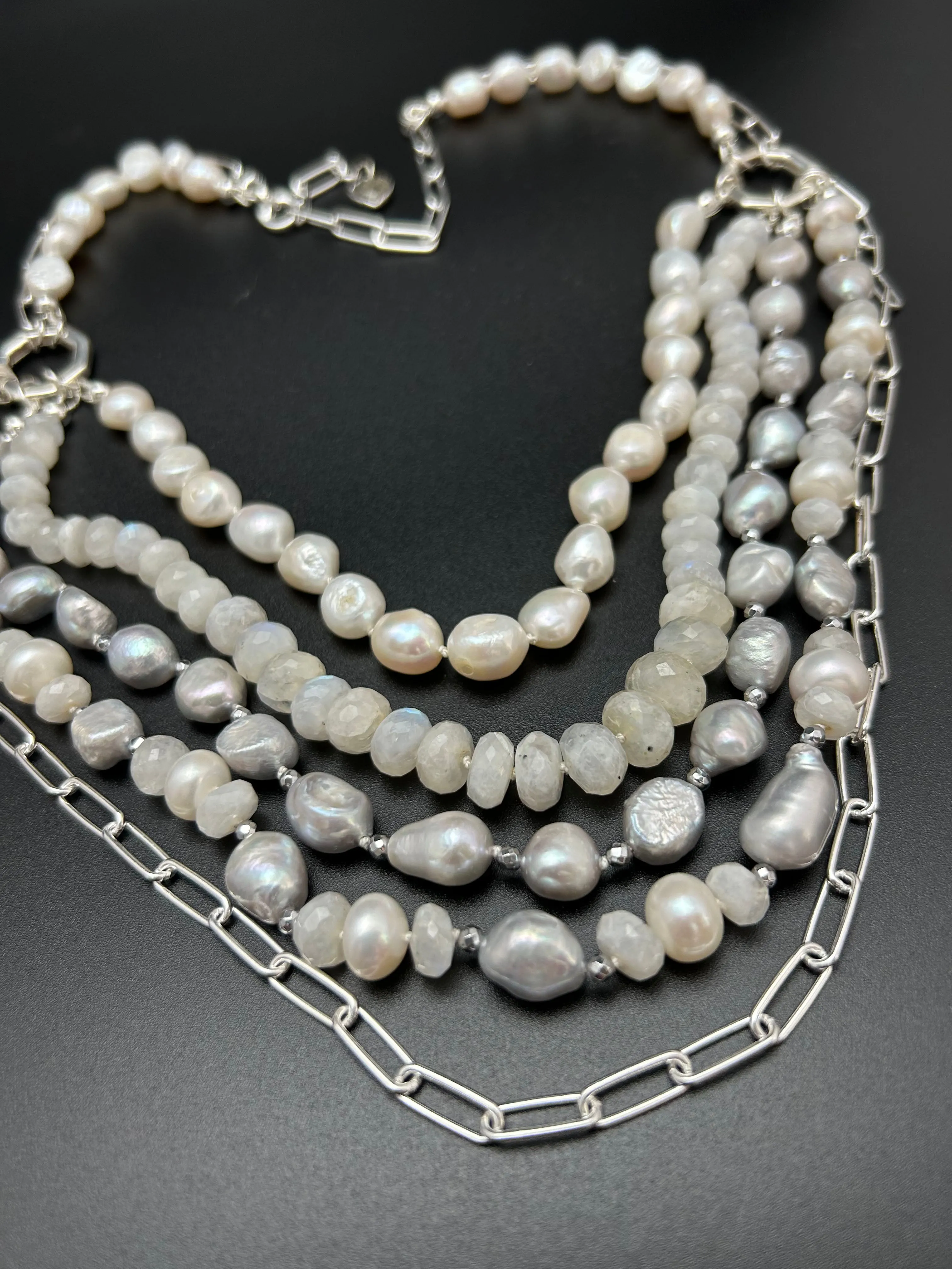 Gemstone Wedding Necklace | Bella - Donna