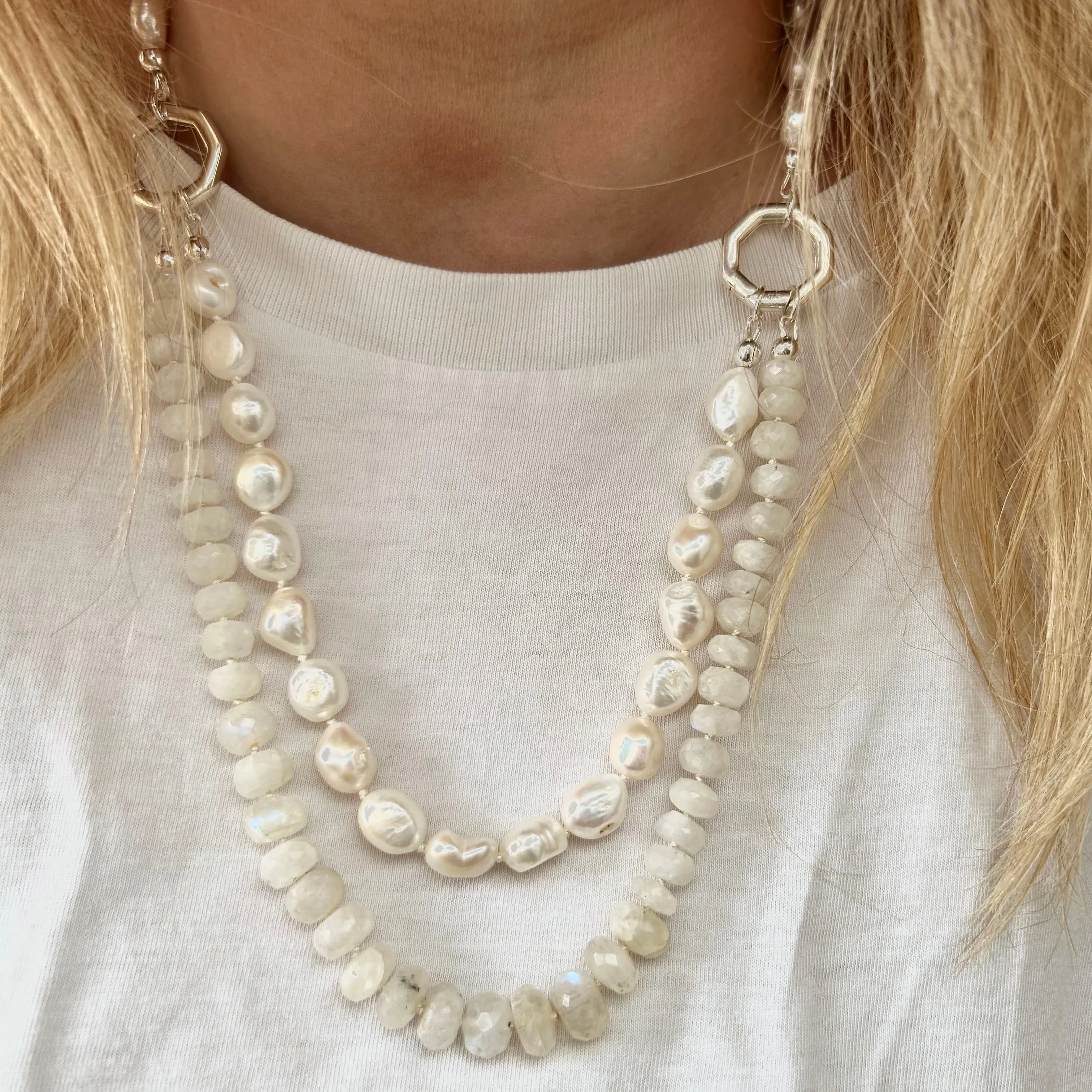 Gemstone Wedding Necklace | Bella - Donna