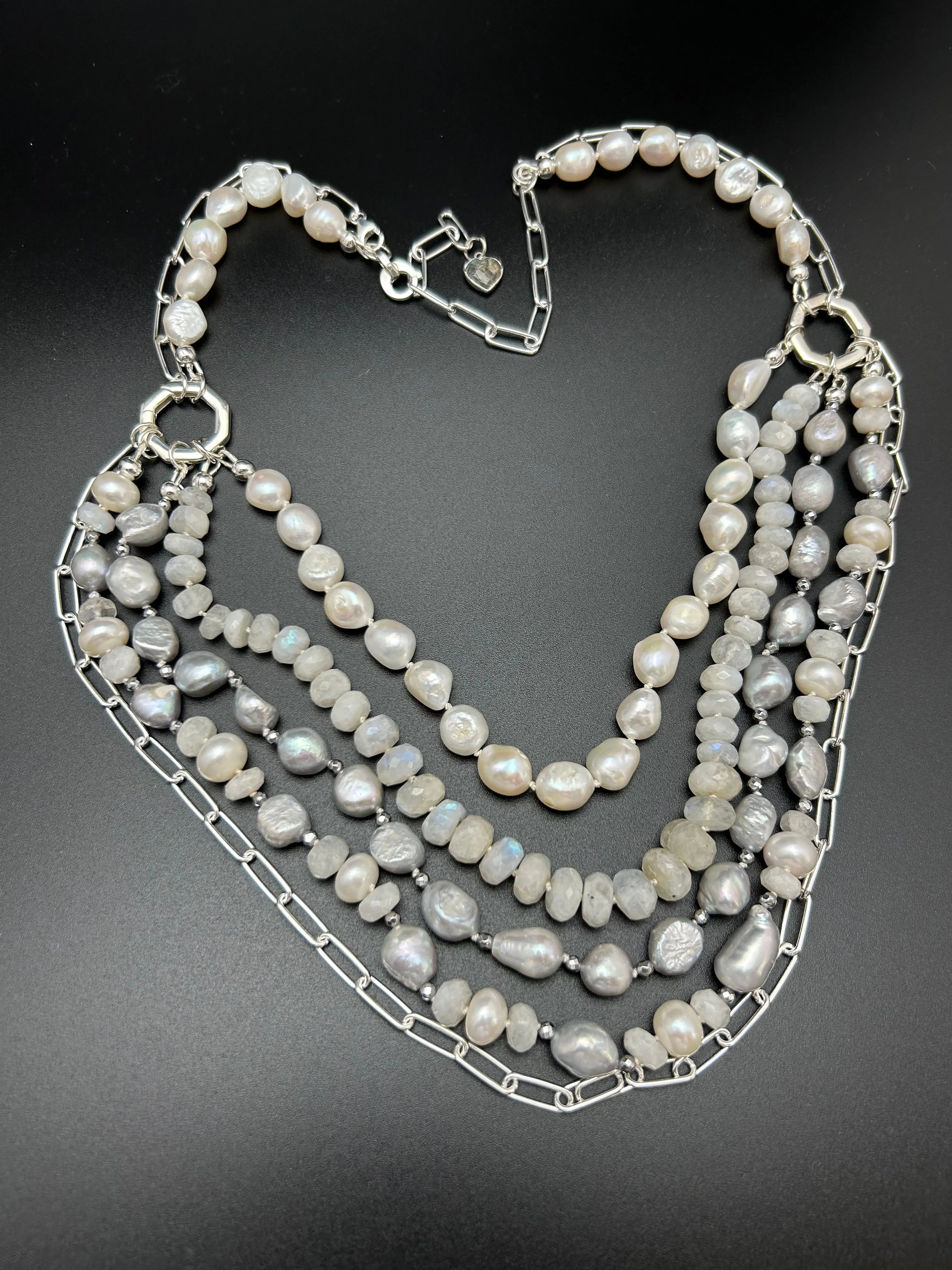 Gemstone Wedding Necklace | Bella - Donna