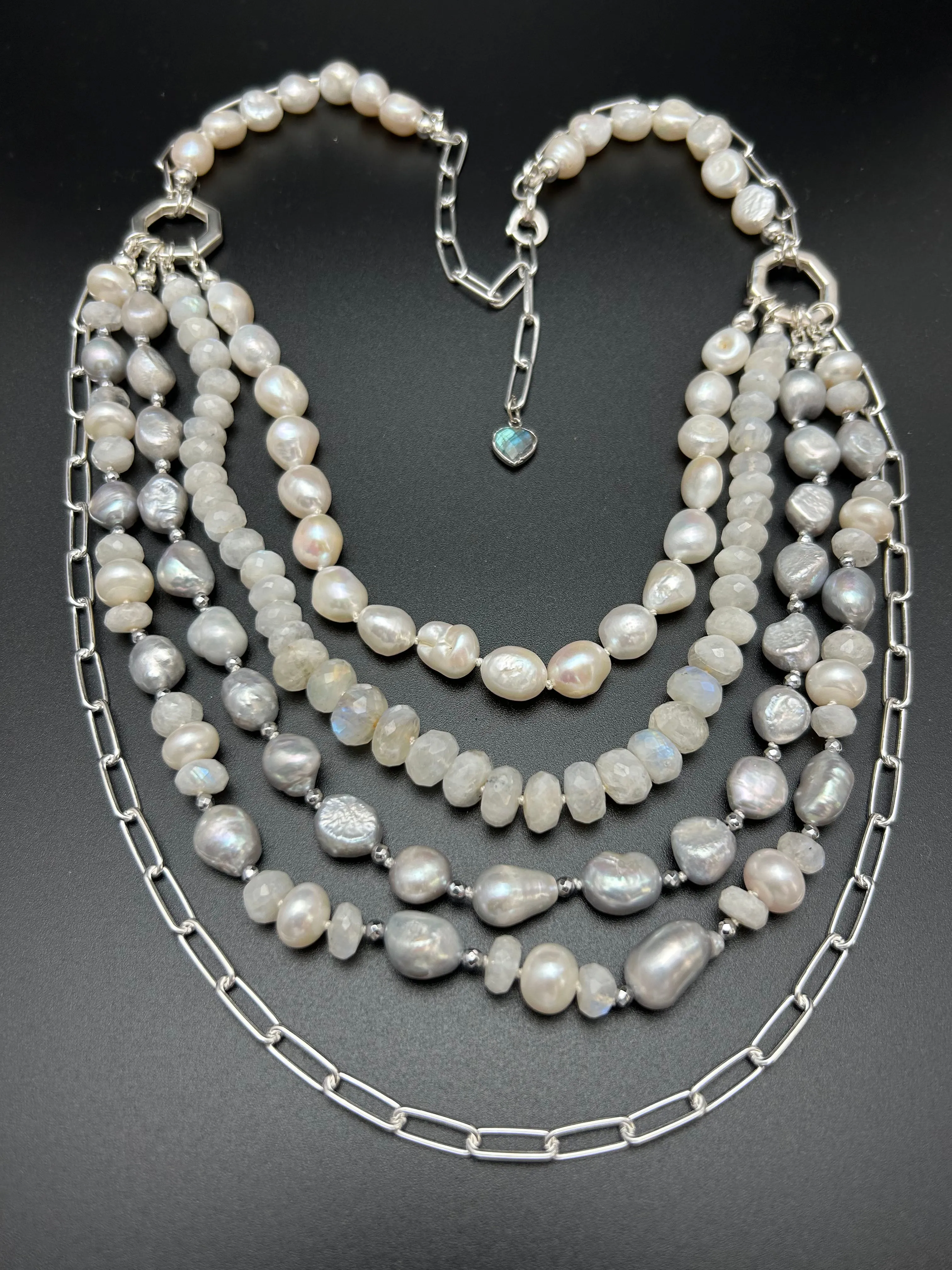 Gemstone Wedding Necklace | Bella - Donna