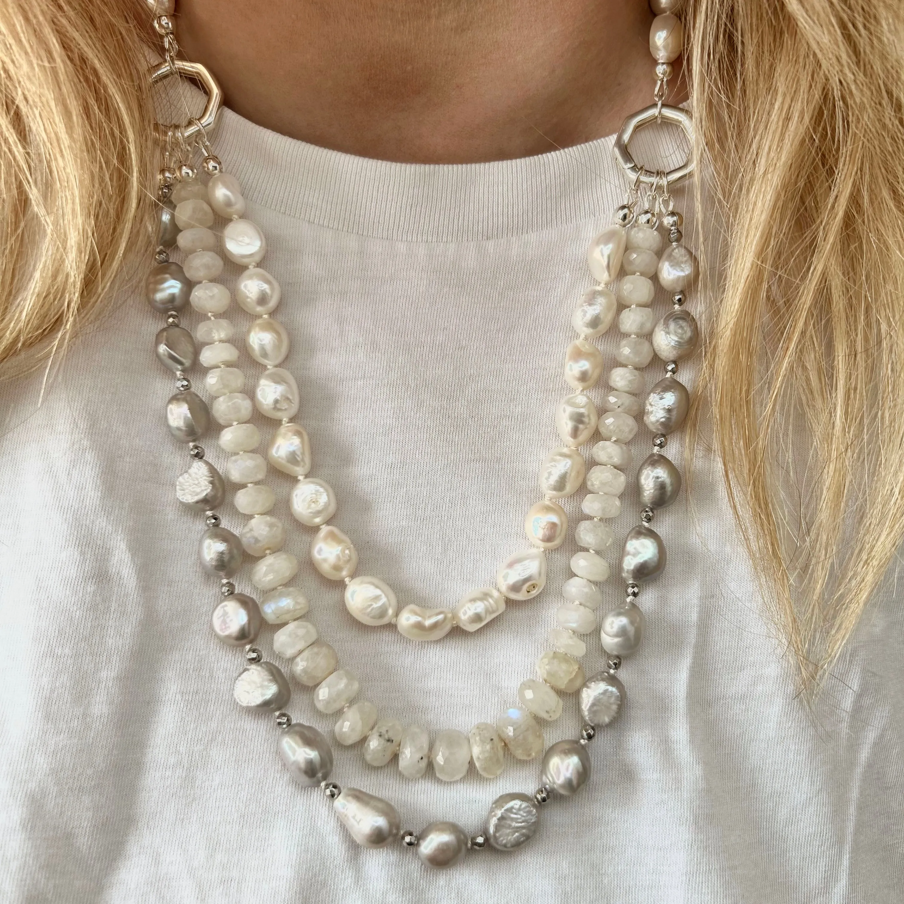Gemstone Wedding Necklace | Bella - Donna