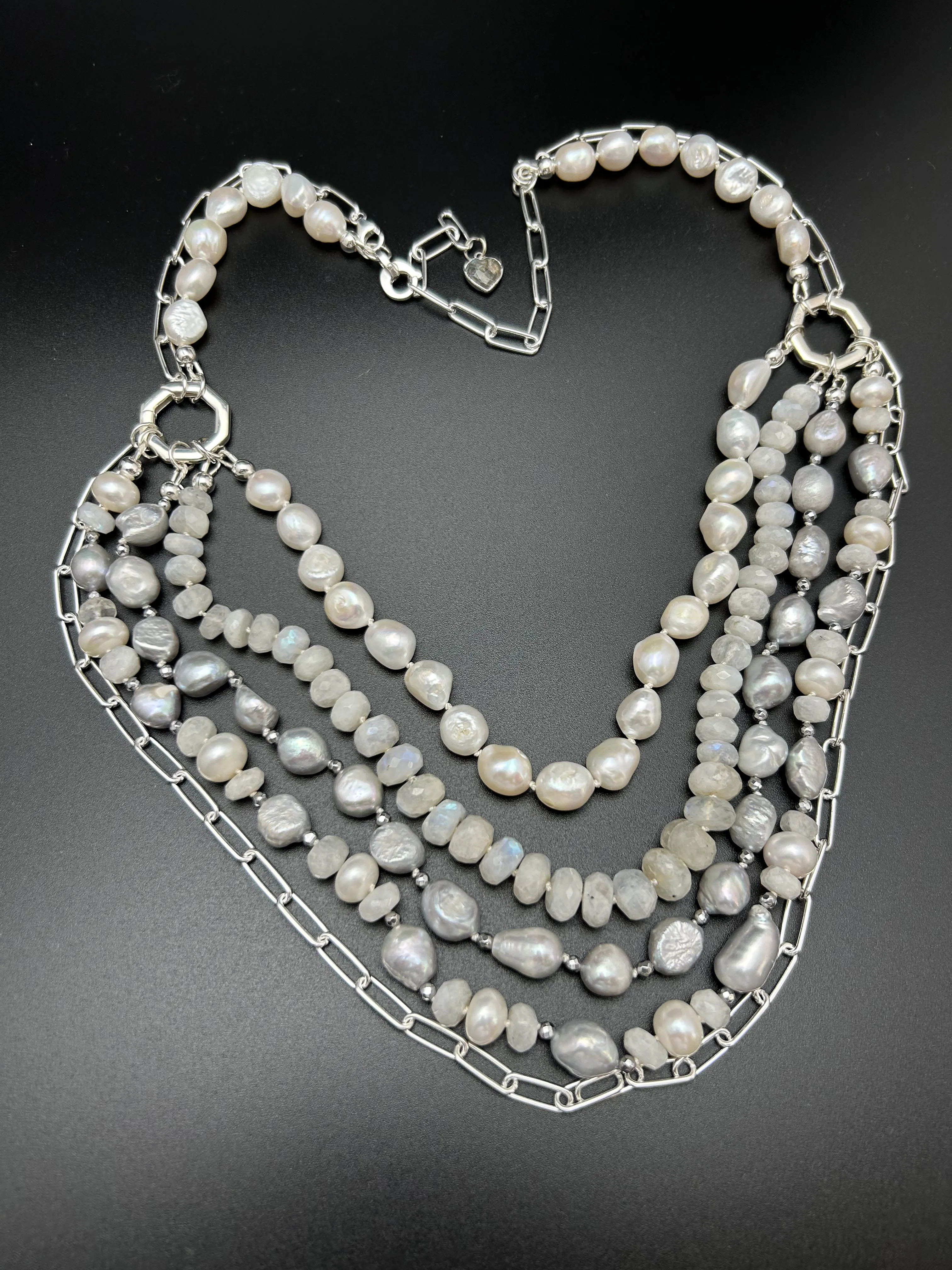 Gemstone Wedding Necklace | Bella - Donna