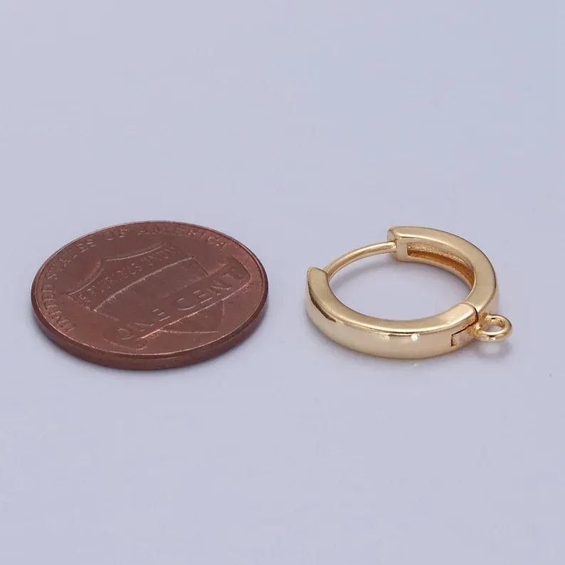 Gold Dog/Cat Paw Hoop earrings, 16mm Hoop Drop