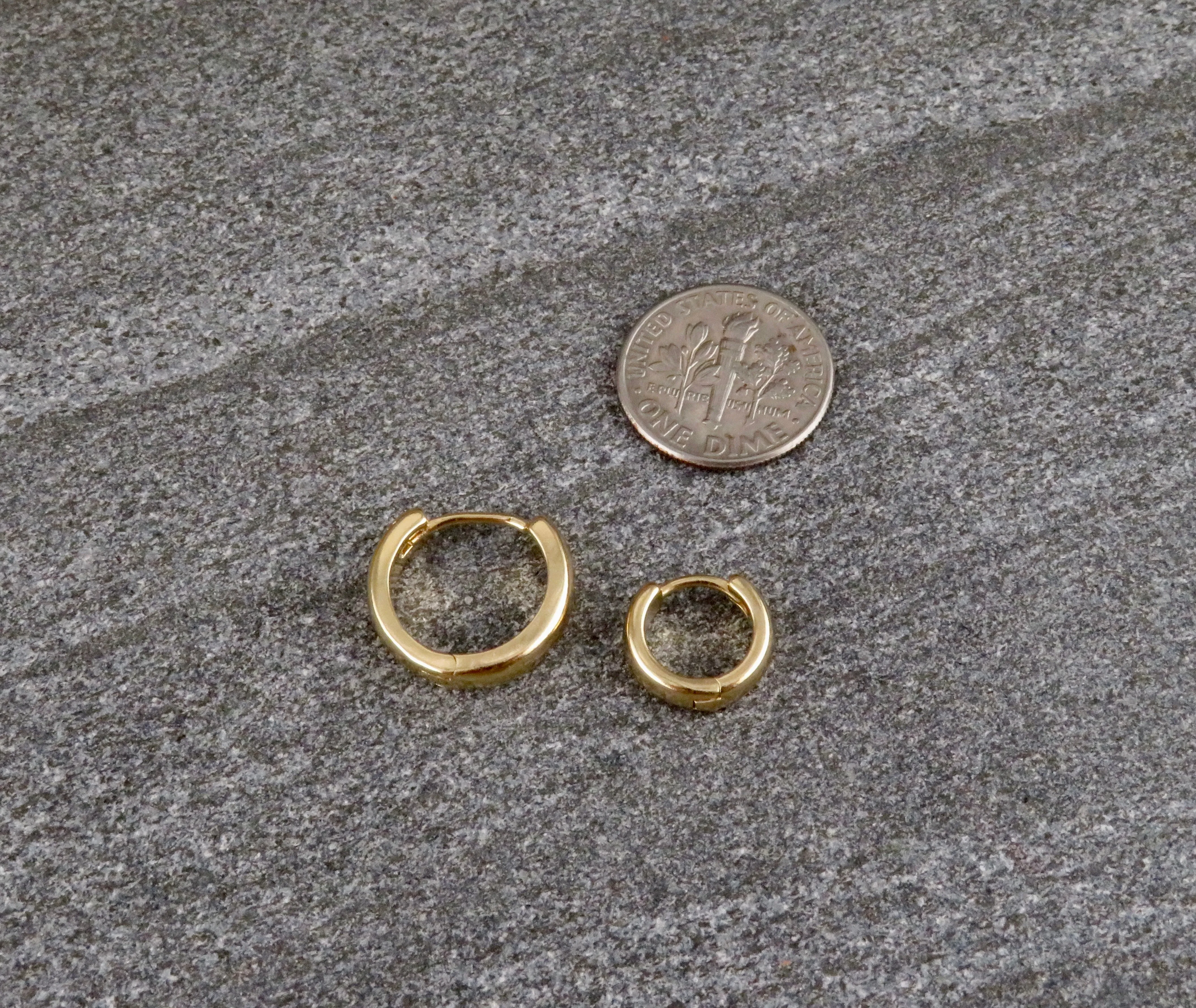 Gold Filled Clicker Hoops - Small