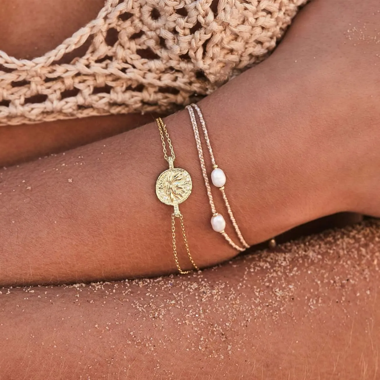 Gold Goddess Of Earth Bracelet