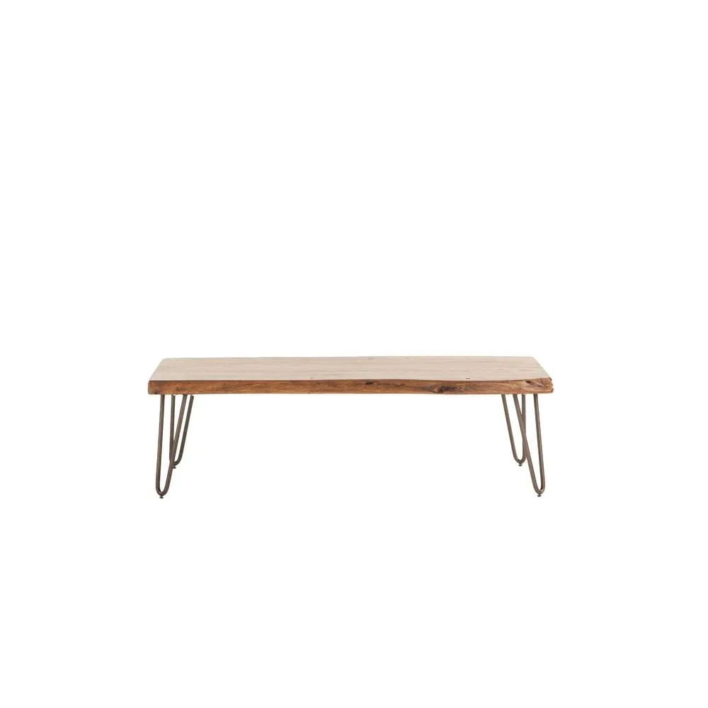 Grandby Mid-Century Modern Live-Edge Coffee Table