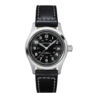 Hamilton Khaki Field Auto Black Dial Black Leather 38MM Automatic