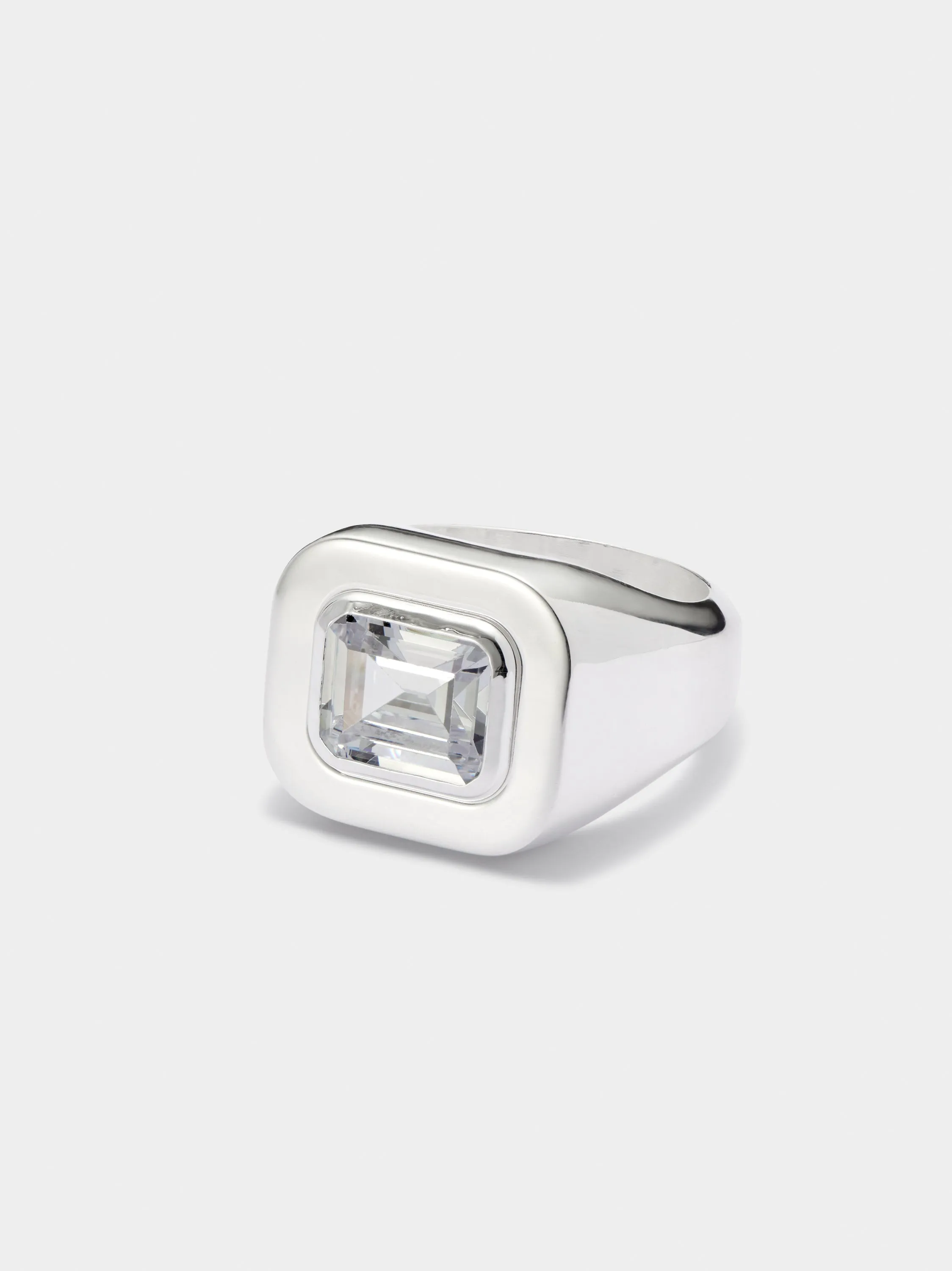 Hatton Labs Emerald Cut Signet Ring