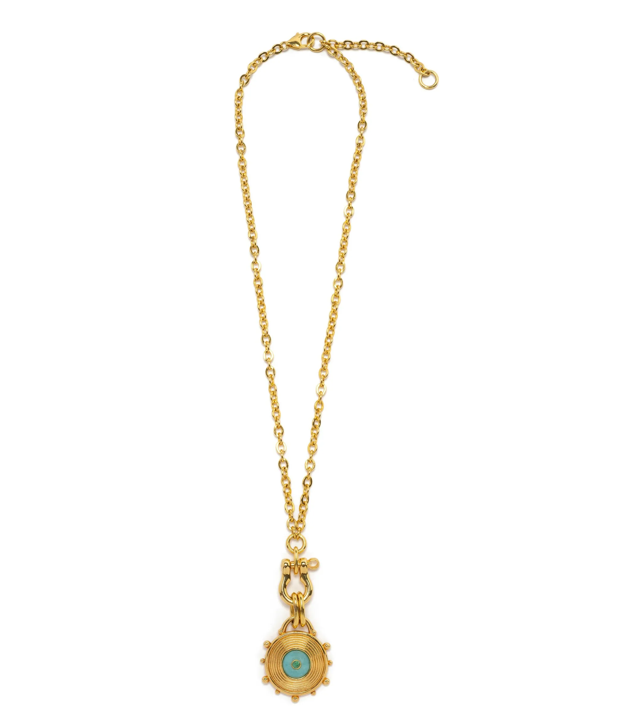 Helm Necklace in True Blue