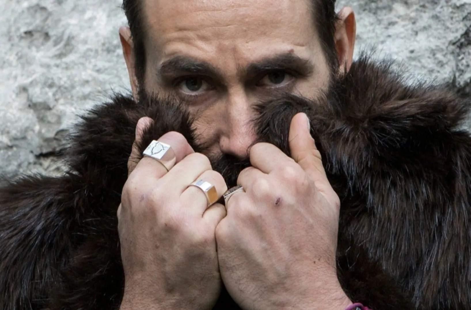 Integrated Silver and Gold Signet Ring