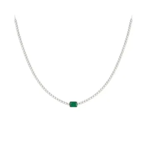 Jenny Emerald Diamond Necklace