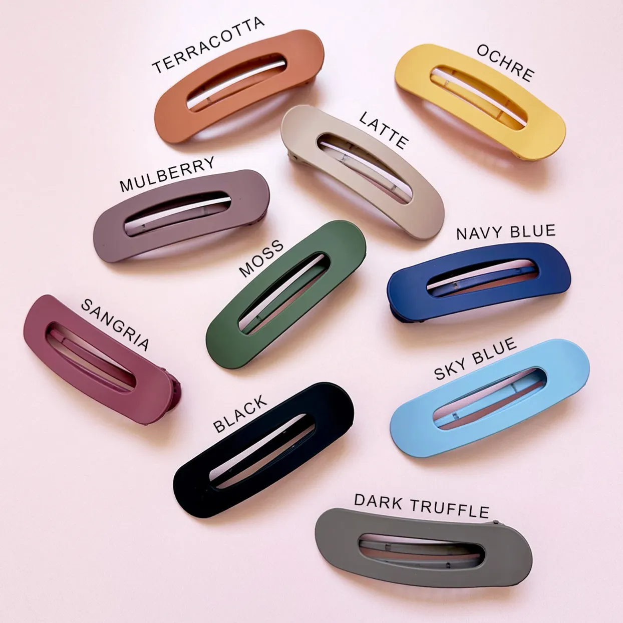 Jumbo Matte Lay Flat Hair Clips