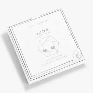 June Birthstone Boxed Earrings 5533