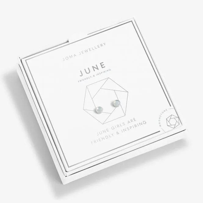 June Birthstone Boxed Earrings 5533