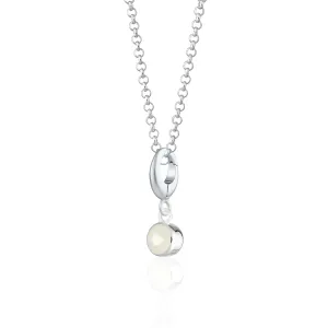 June Birthstone Necklace (Moonstone)