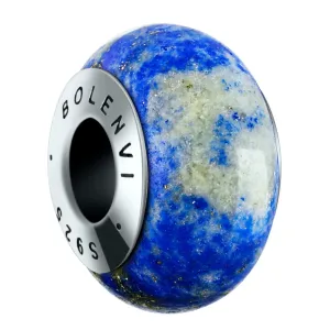 Lapis Lazuli Real Chakra Stone Bead Charm