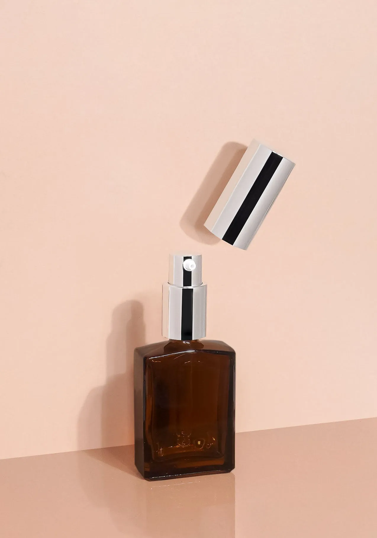 Lily Glass Bottle | Amber | Pump Cap