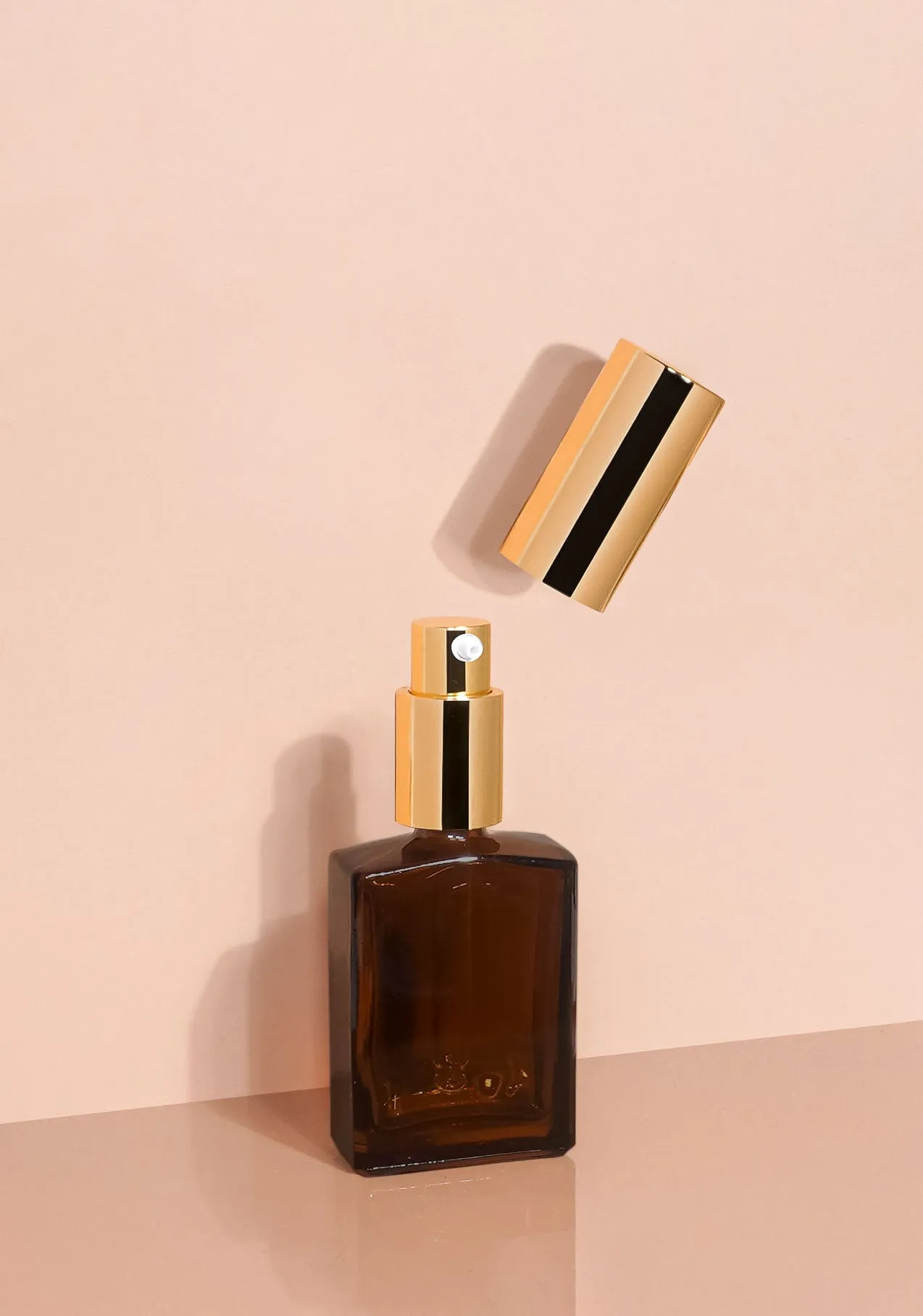 Lily Glass Bottle | Amber | Pump Cap
